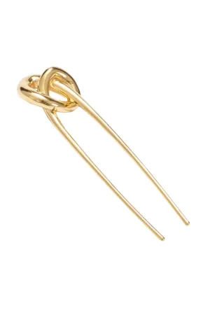 Gold Glossy Top Knot Hair Pin