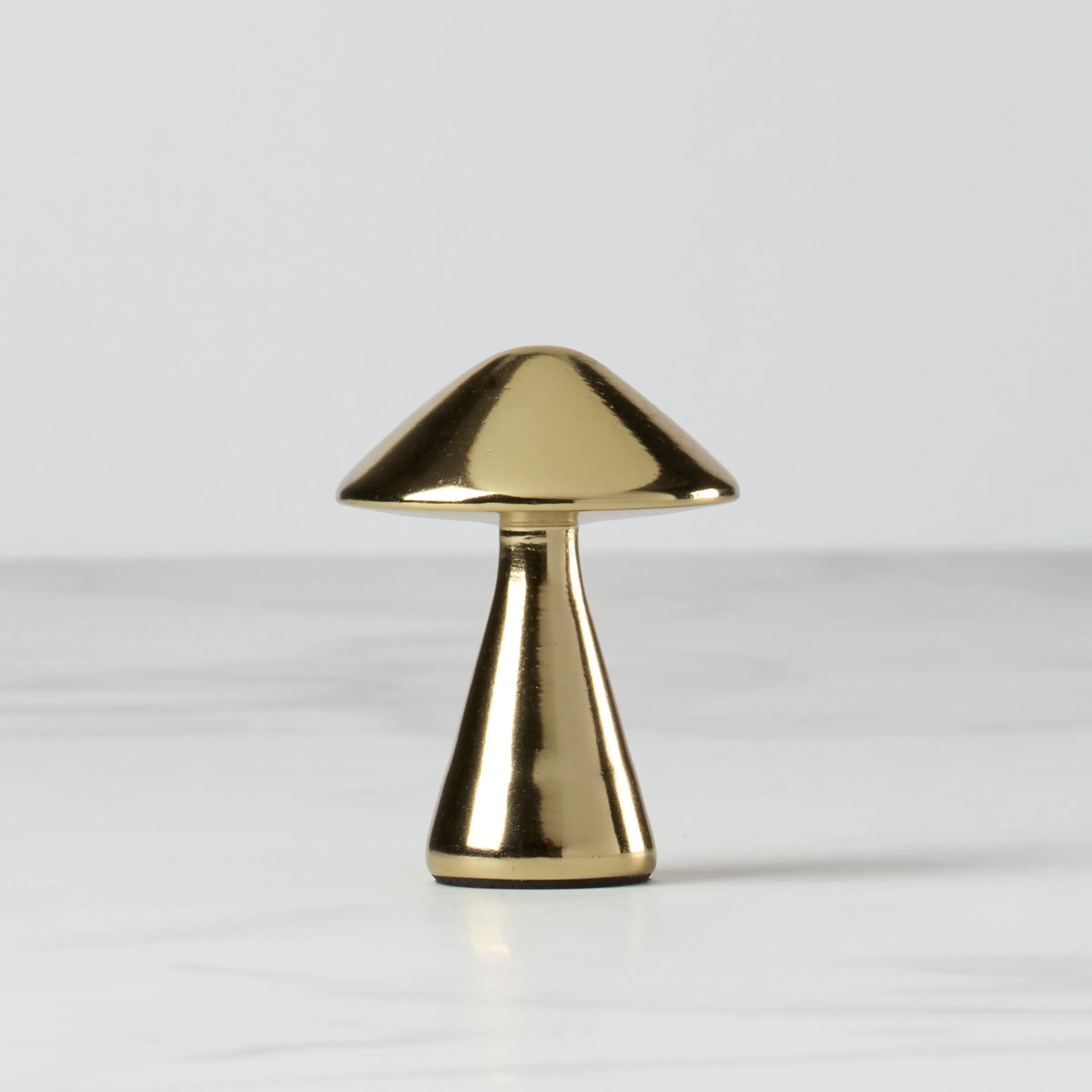 Gold Mushroom Placecard Holder