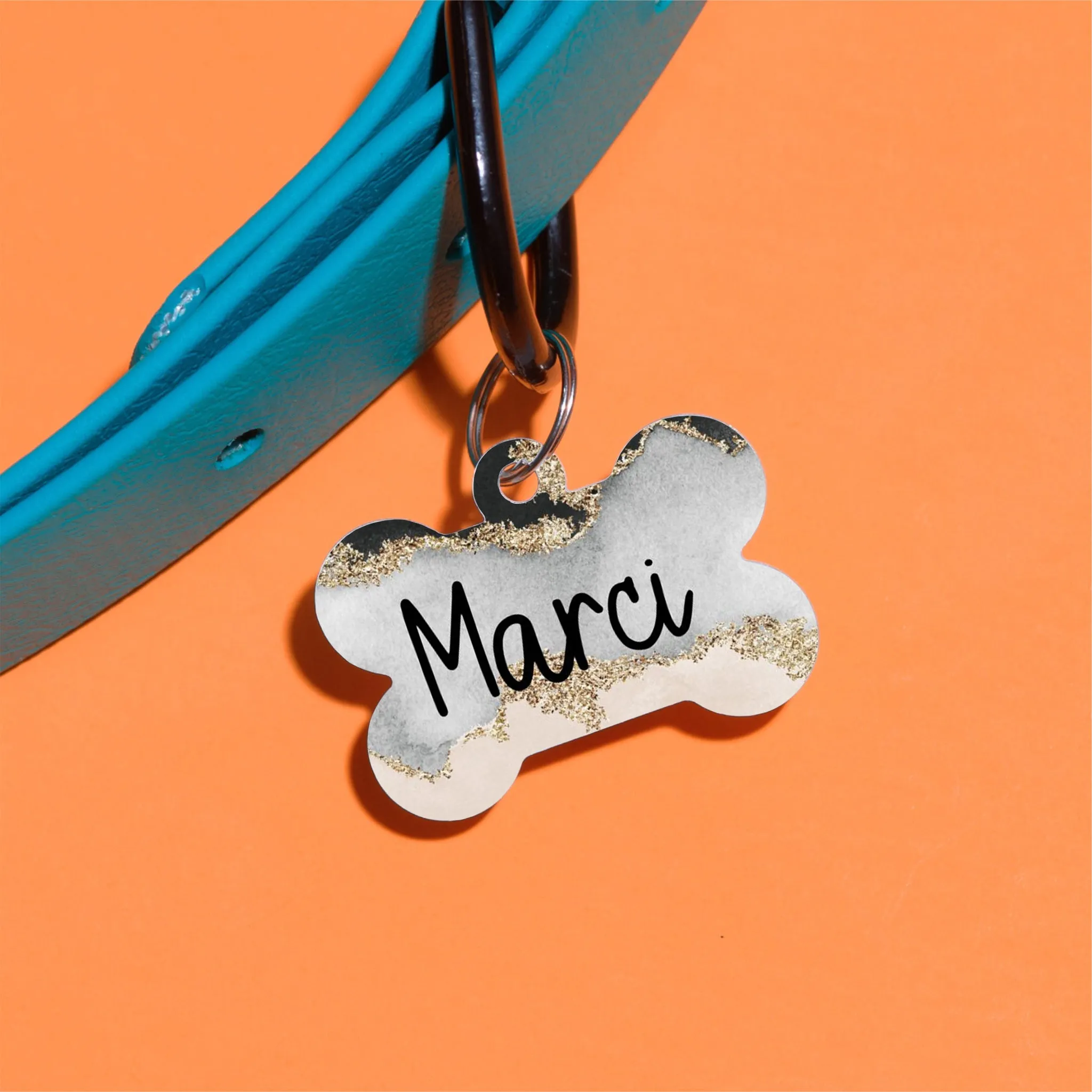 Gold River Rock Pet ID Tag
