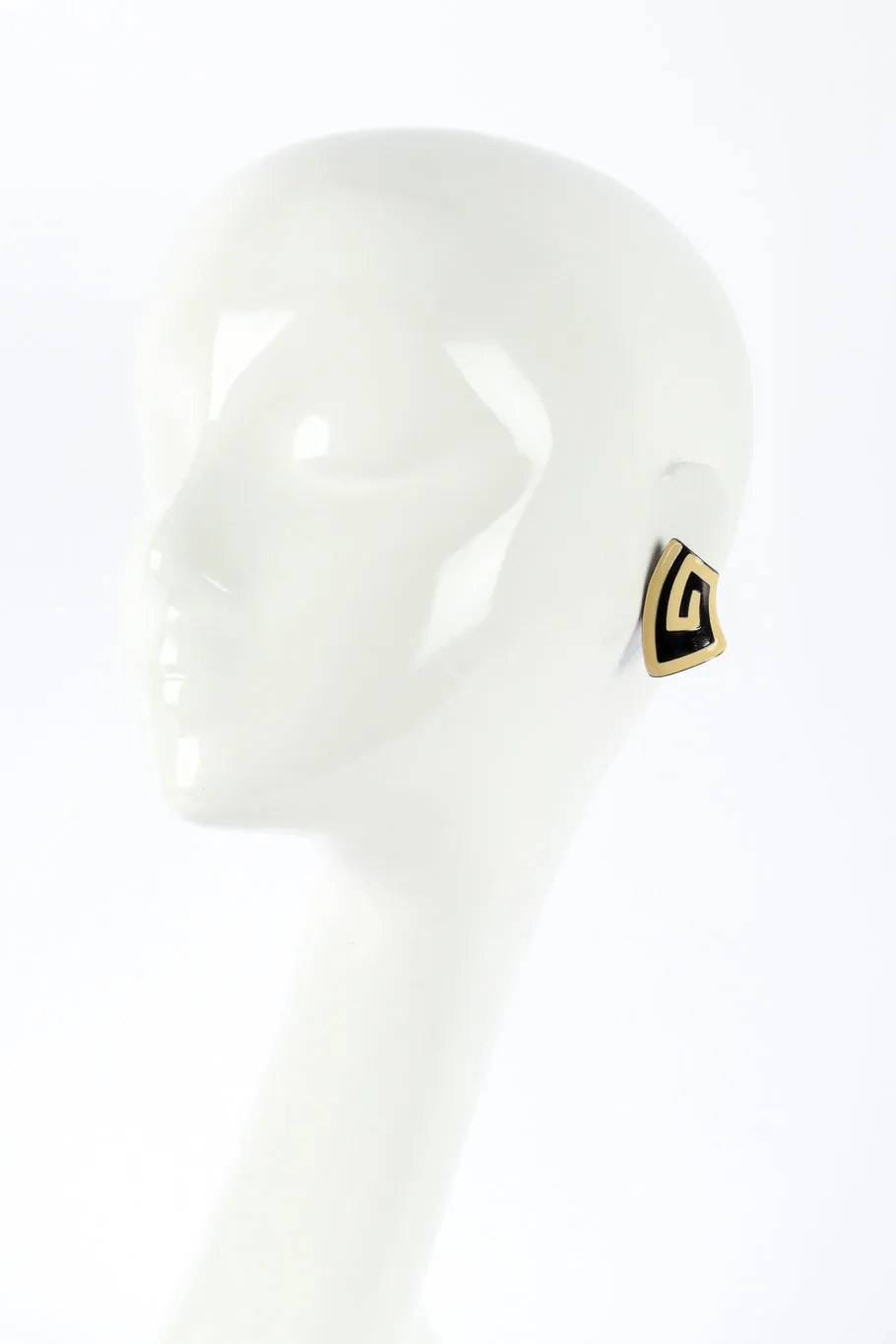 Greek Key Collar Necklace & Earrings Set