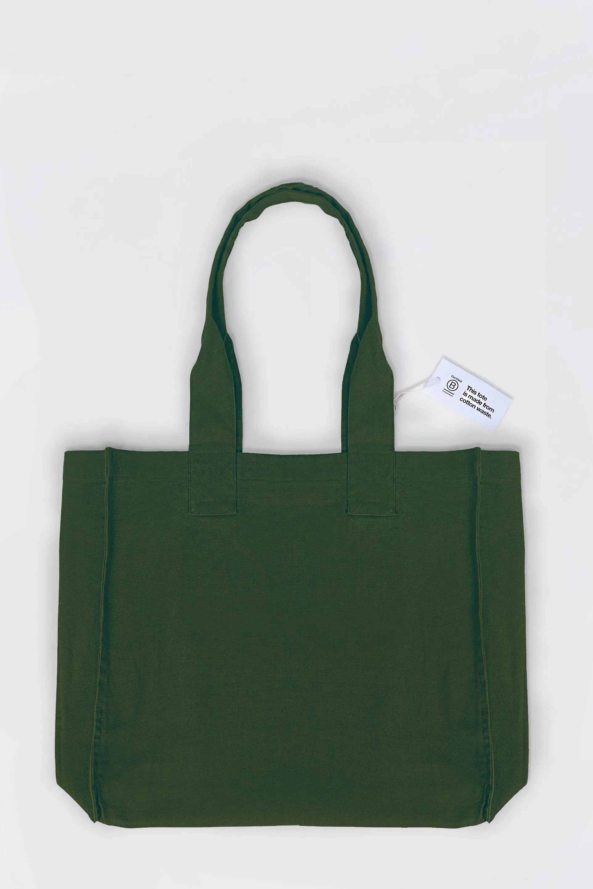 Green 100% Recycled Cotton Mid-Market Tote