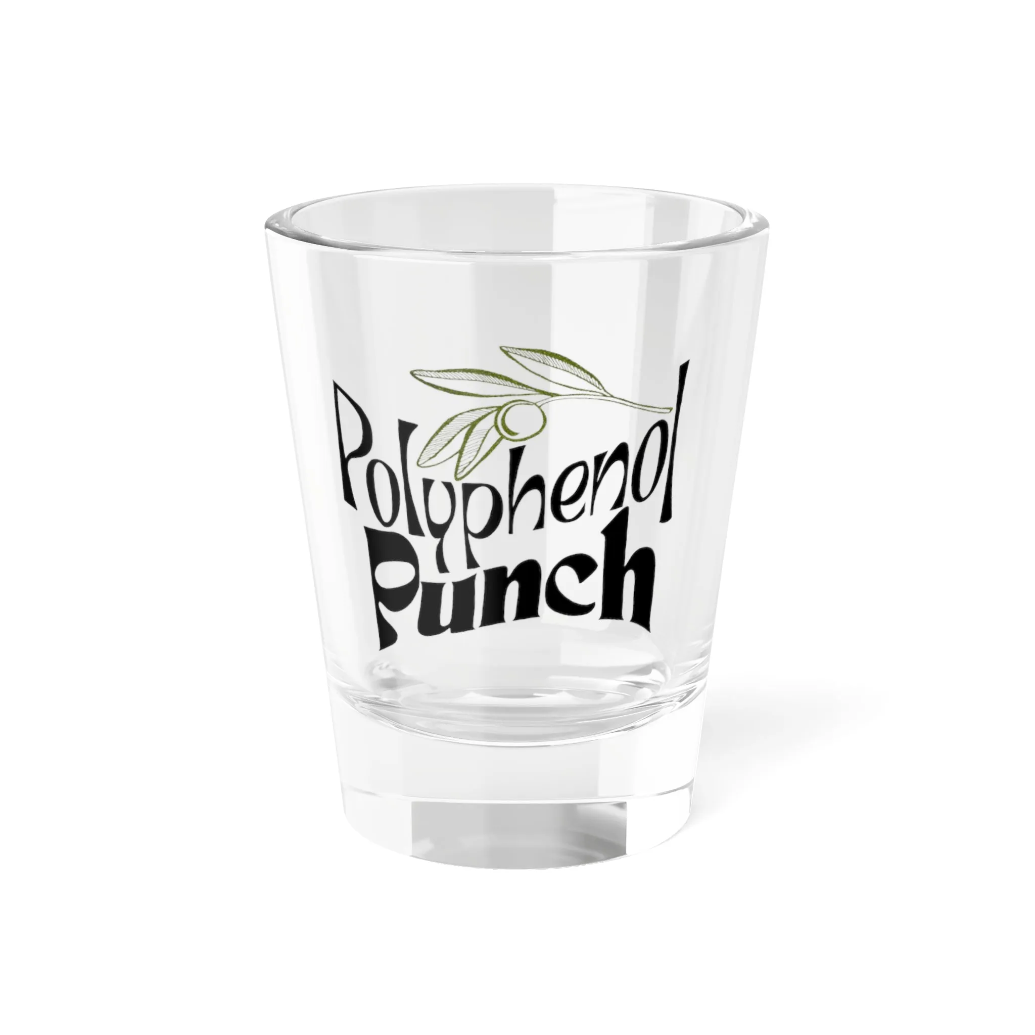 Green Olive / Olive tree consultant OTP / Hydroxytyrosol / gift / Shot Glass, 1.5oz
