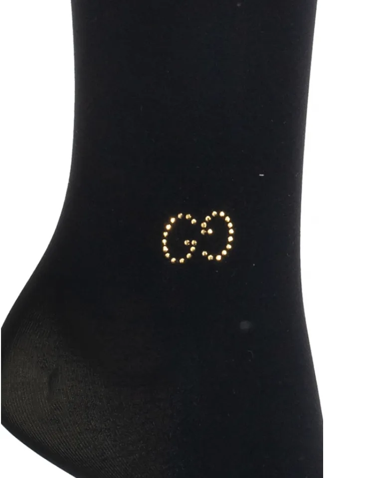 Gucci Logo Black Tights