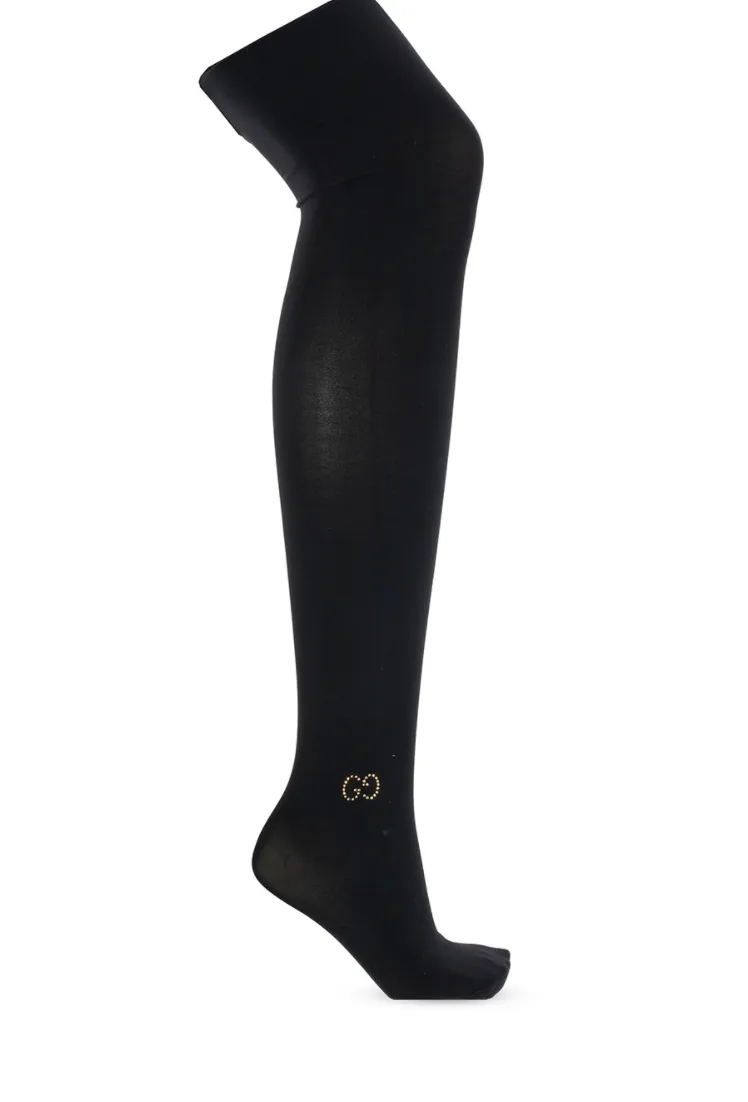 Gucci Logo Black Tights