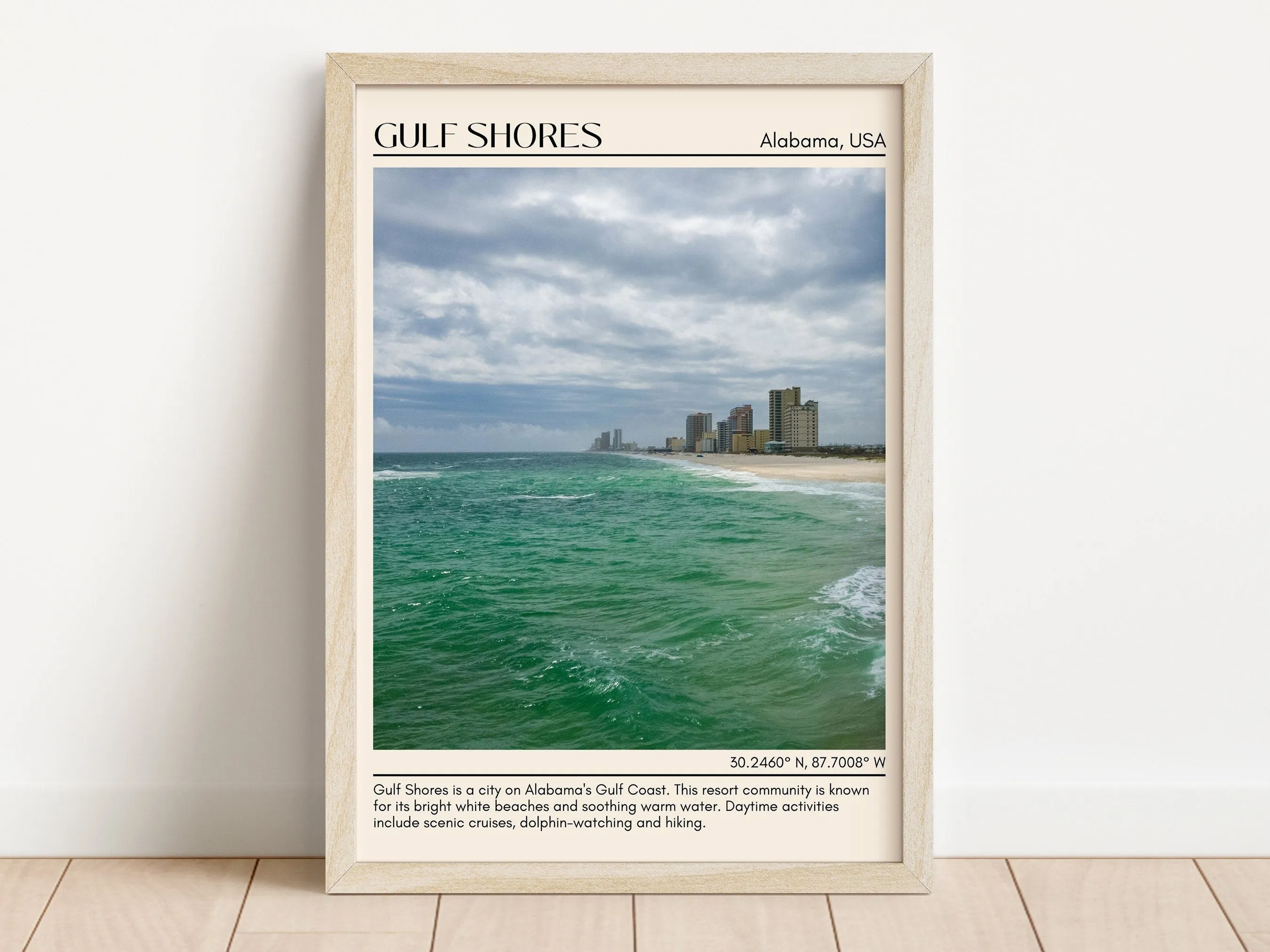 Gulf Shores Wall Art Canvas, Alabama, USA