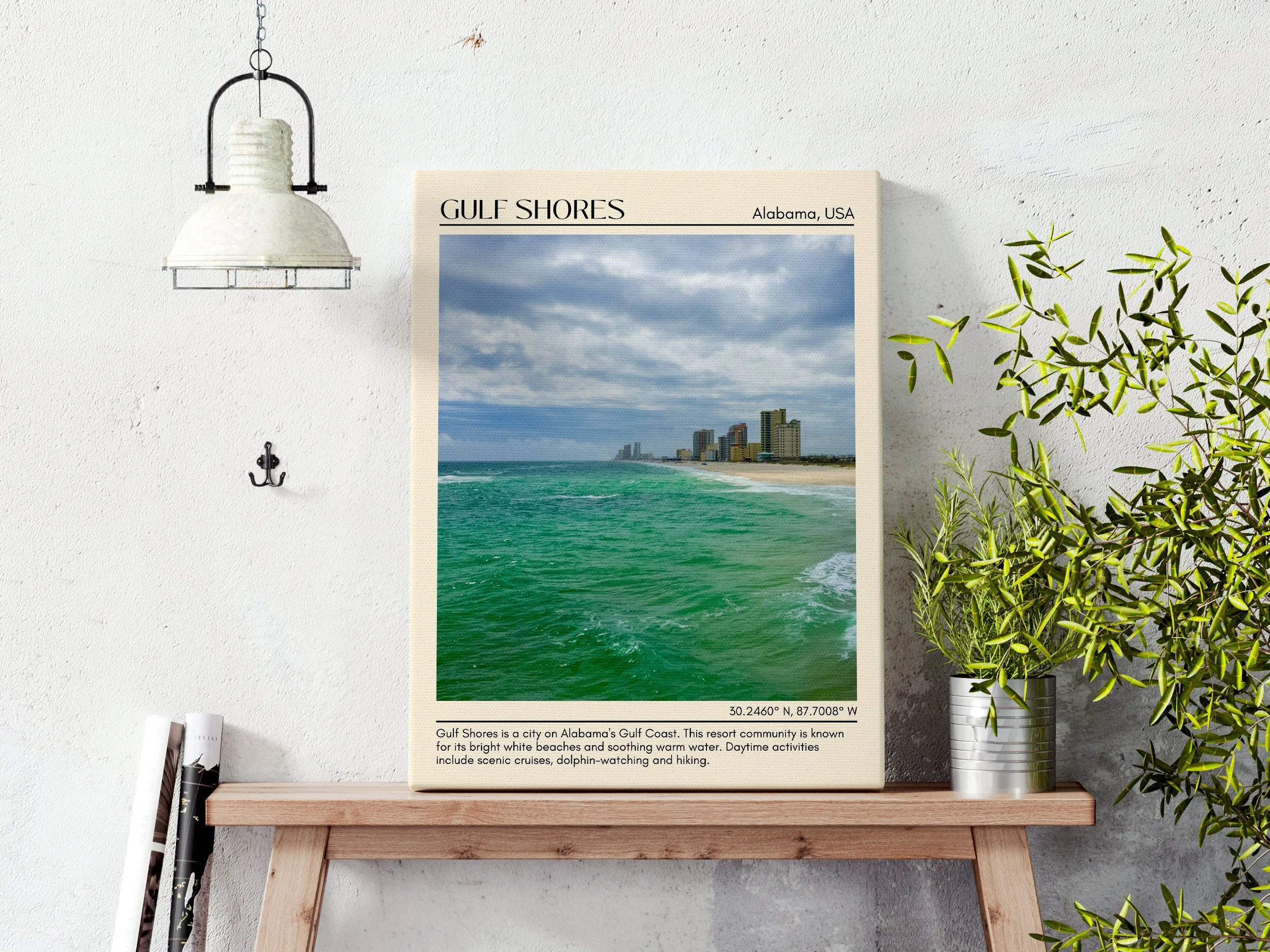 Gulf Shores Wall Art Canvas, Alabama, USA