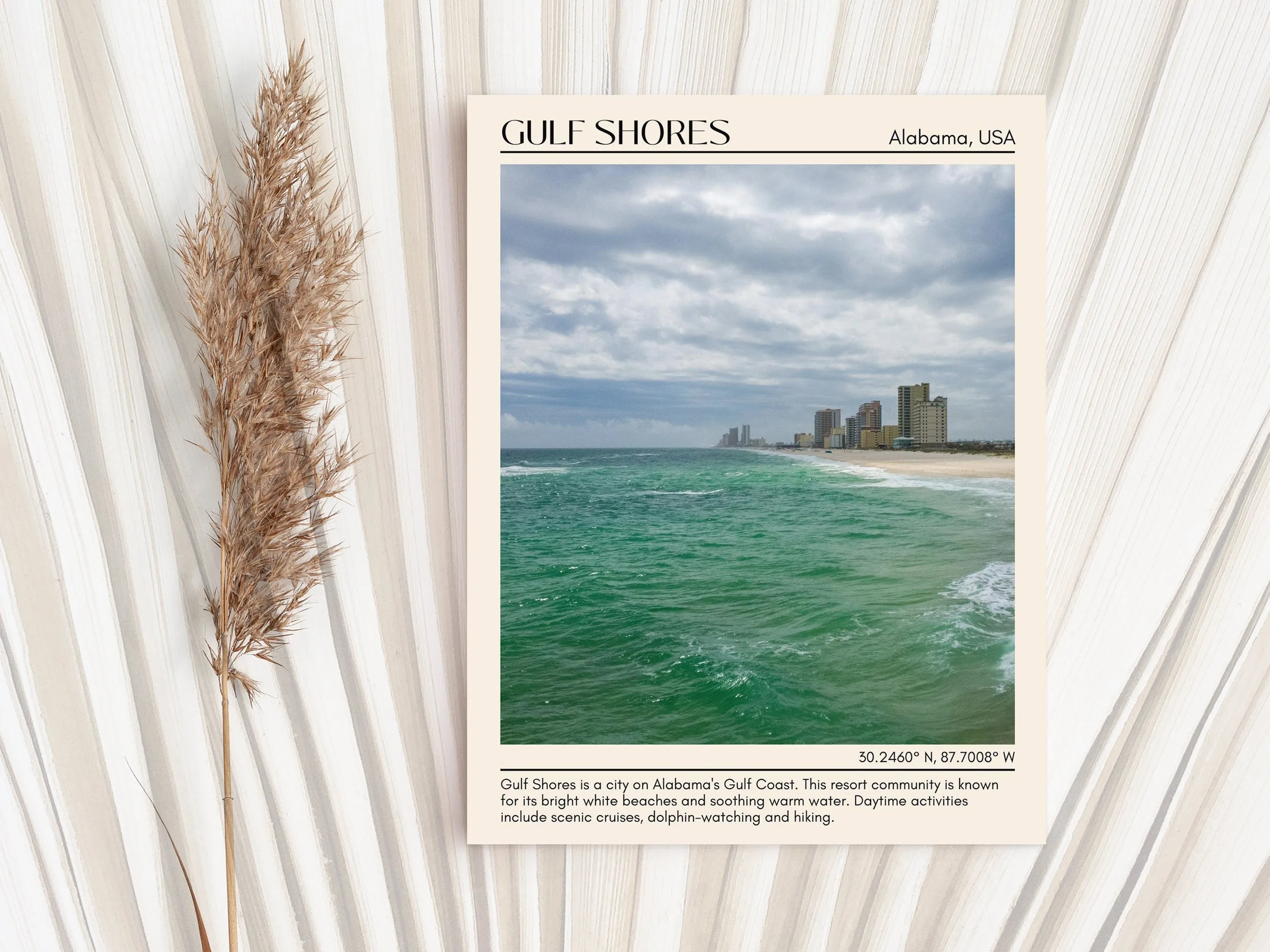 Gulf Shores Wall Art Canvas, Alabama, USA