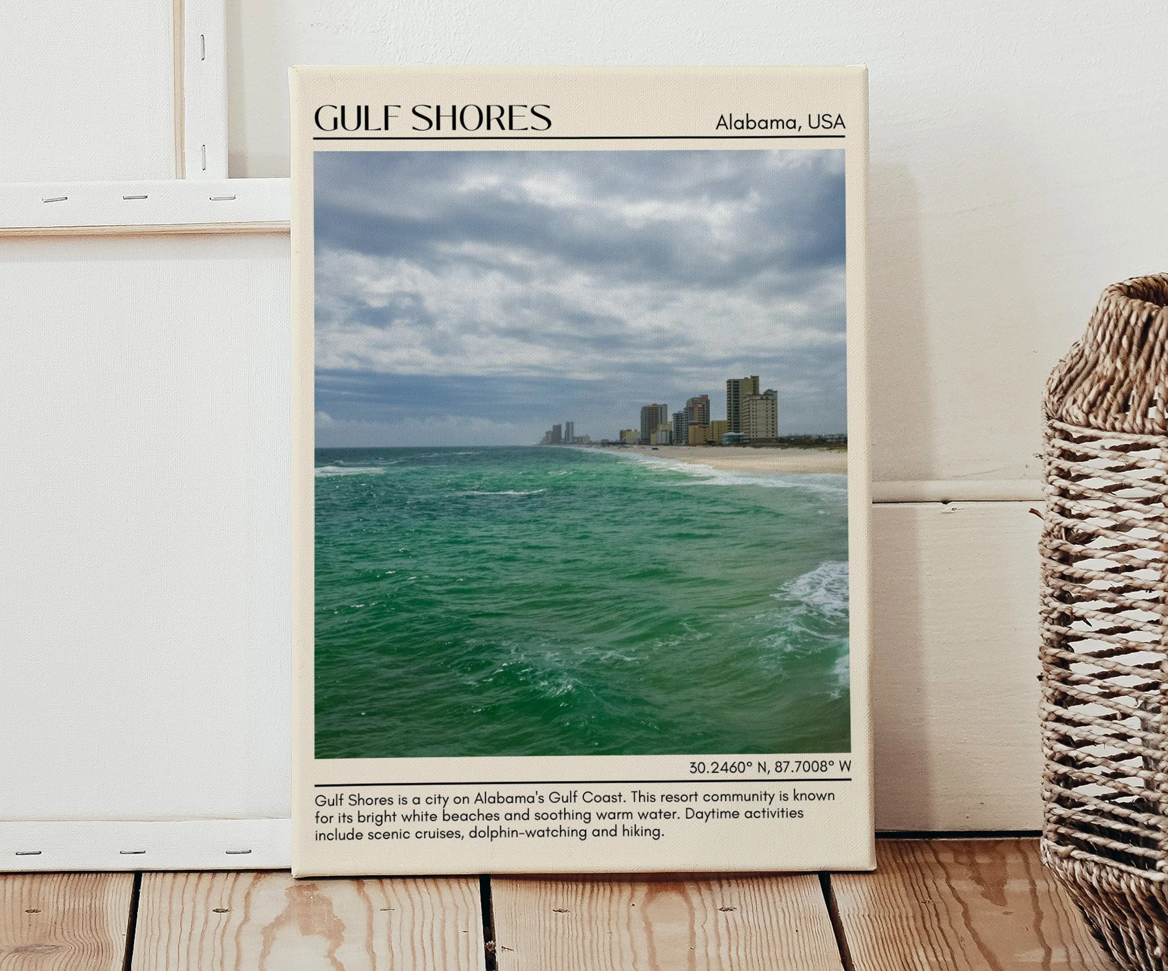 Gulf Shores Wall Art Canvas, Alabama, USA