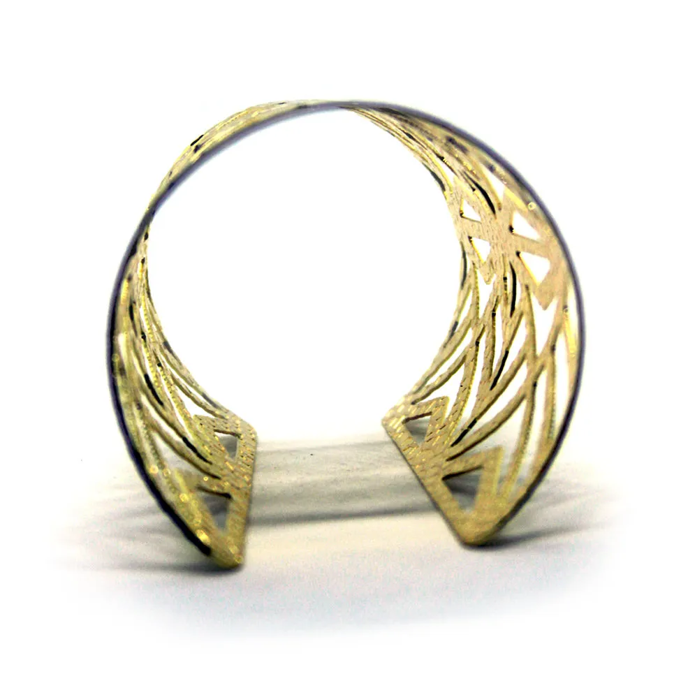 Helios: Hera Filigree Design Cuff Bracelet