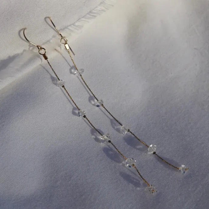 Herkimer Quartz Duster Earrings