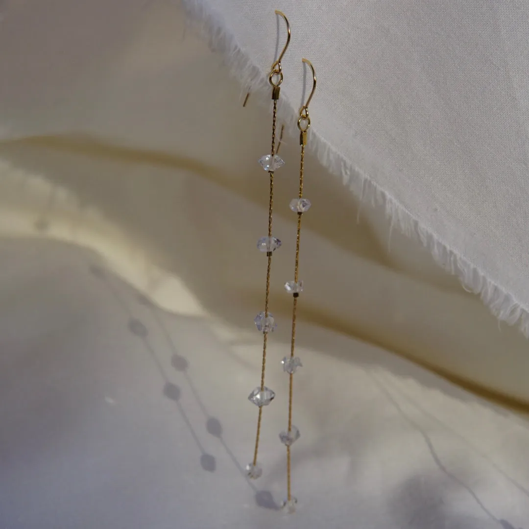 Herkimer Quartz Duster Earrings