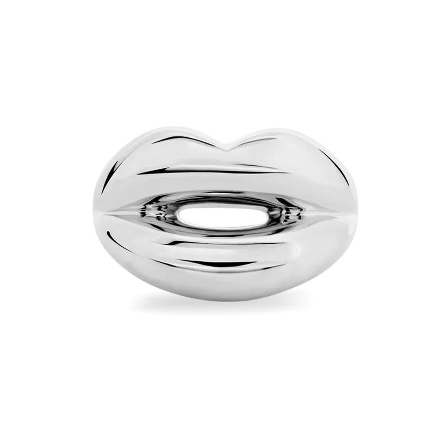 Hotlips Silver Ring- size 7