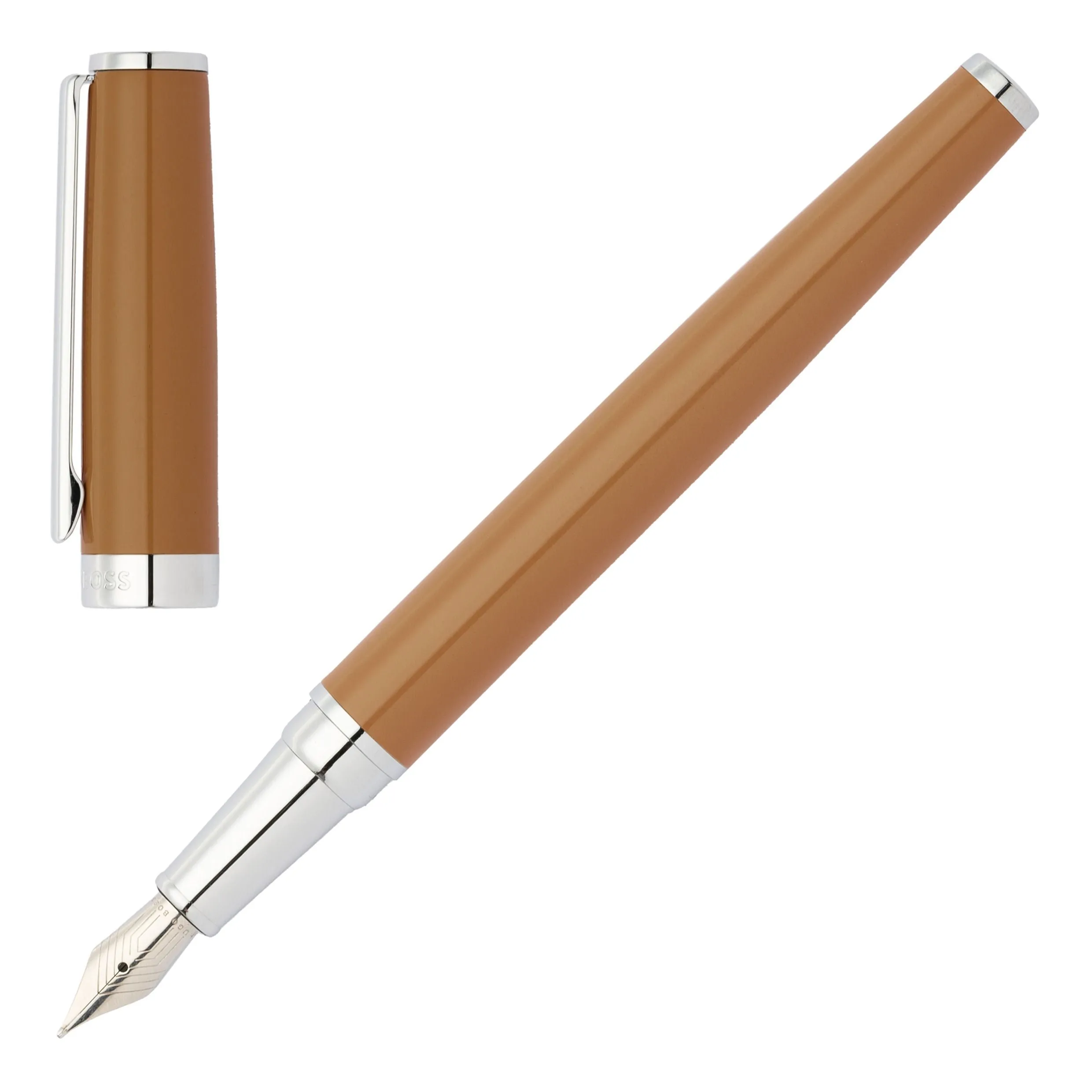 HUGO BOSS HSN2542Z-Fountain pen Gear Icon Camel