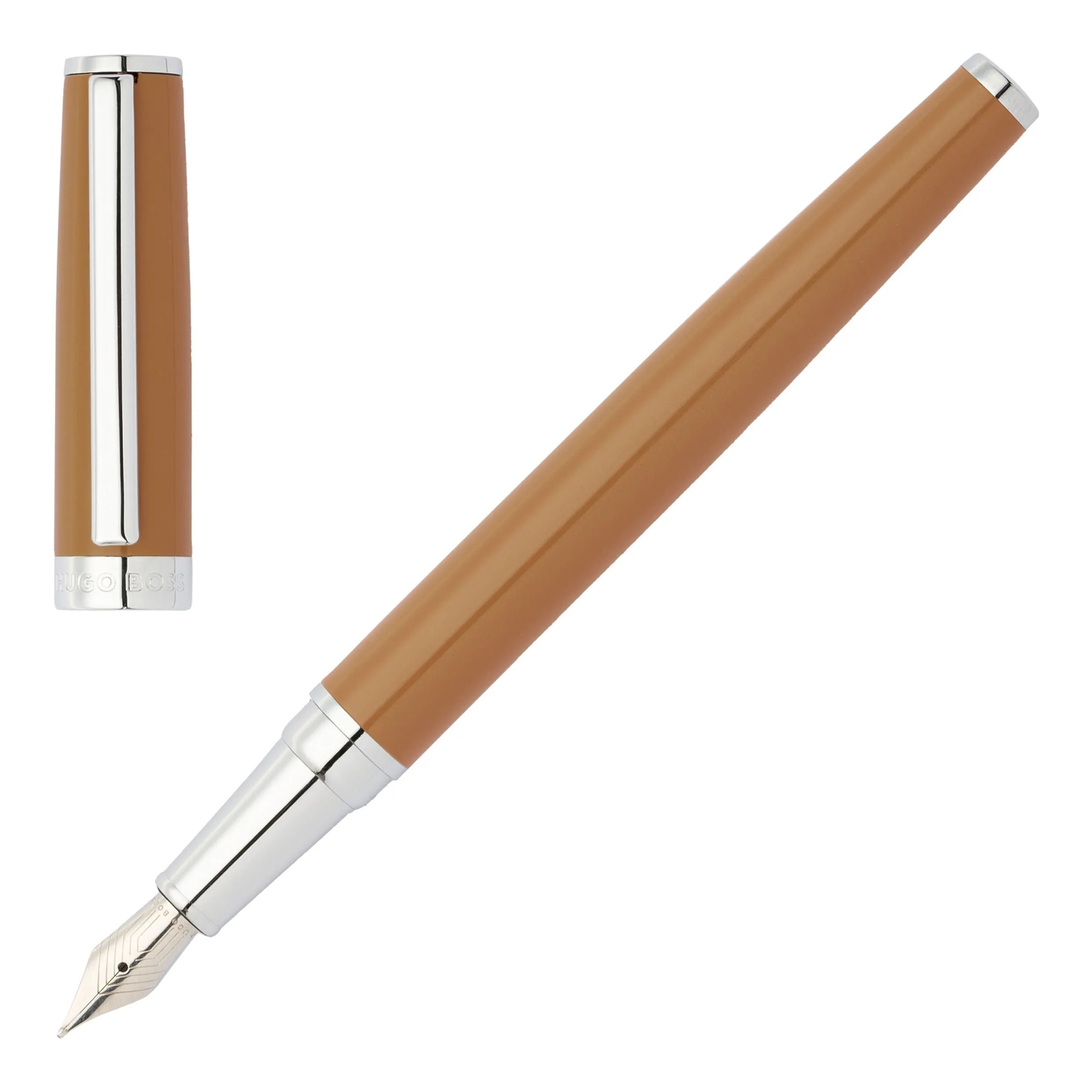 HUGO BOSS HSN2542Z-Fountain pen Gear Icon Camel