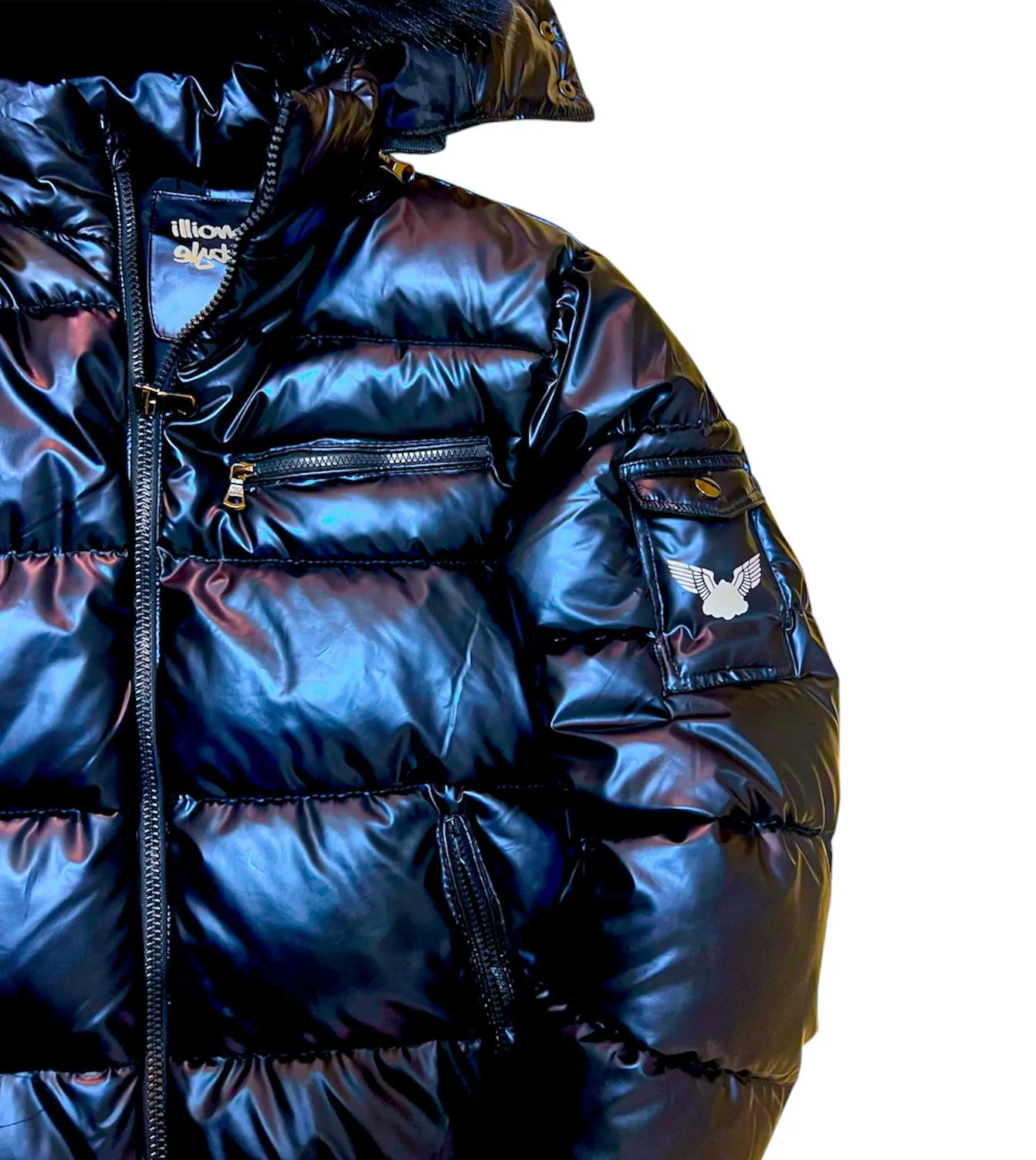 iLLionaire Puffer Coat Navy
