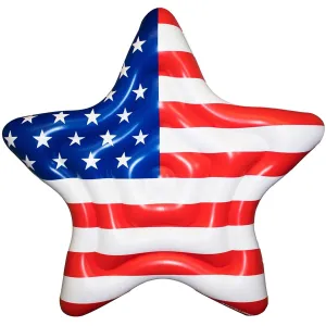 Inflatable American Star Island Pool Ride On 9.5-inch 9.5" Blue