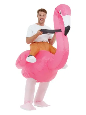 Inflatable Ride Em Flamingo Costume