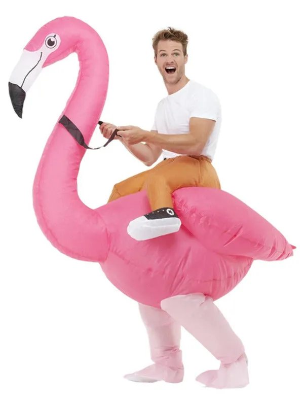 Inflatable Ride Em Flamingo Costume