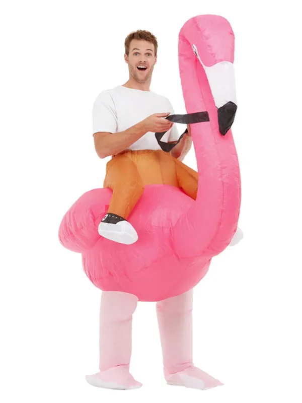 Inflatable Ride Em Flamingo Costume