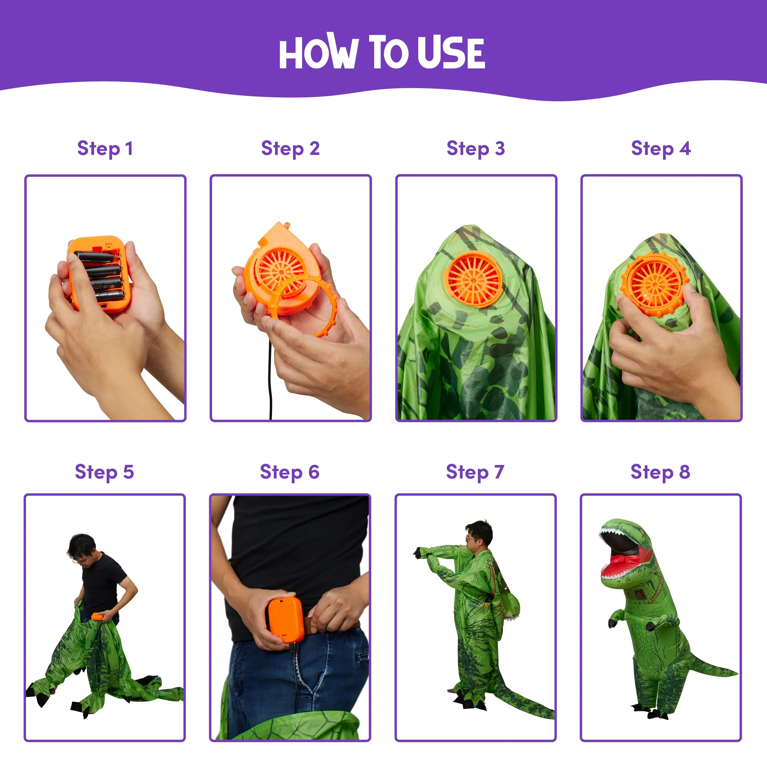 Inflatable T-Rex Costume