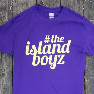 Island Boyz T-Shirt Purple with Yellow Logo