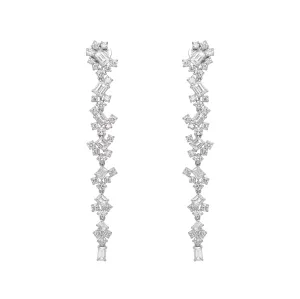 Ivy Diamond Linear Drop Earrings