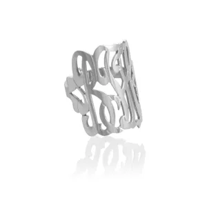 Jane Basch Designs Script Monogram Ring