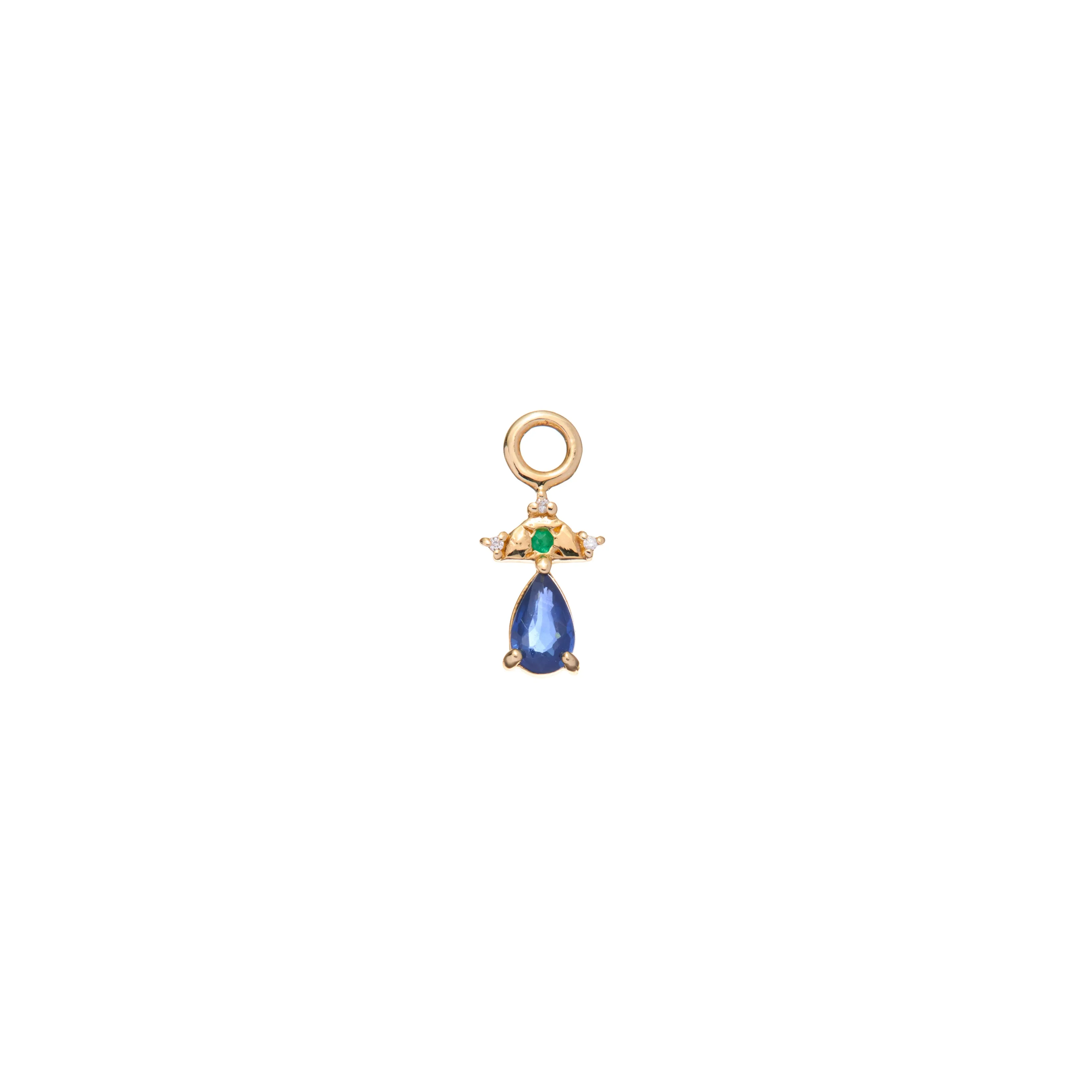 Jubilee Party Hat Charm In Blue Sapphire