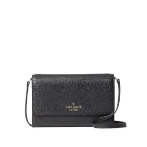 kate spade new york Harlow Wallet on a String Crossbody Shoulder Bag, Black