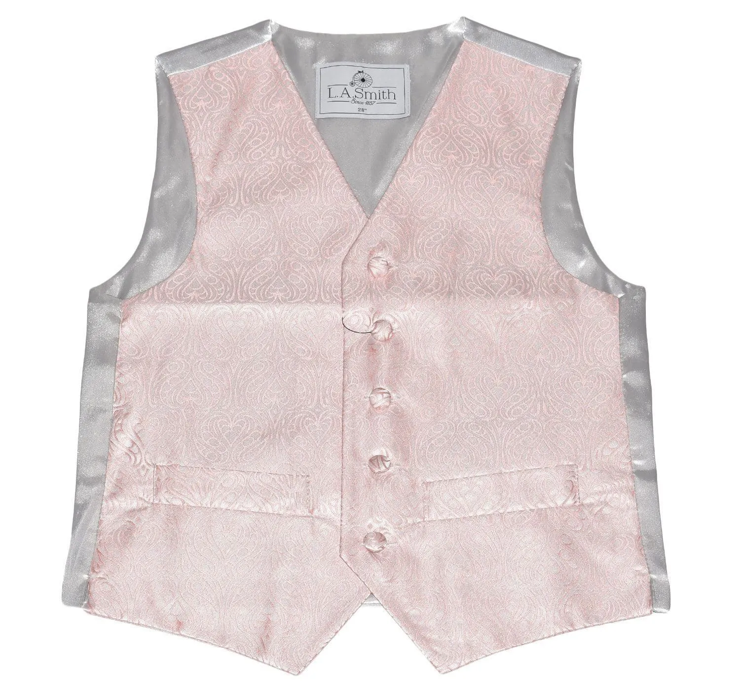 Kids Patterned V Neck Waistcoat