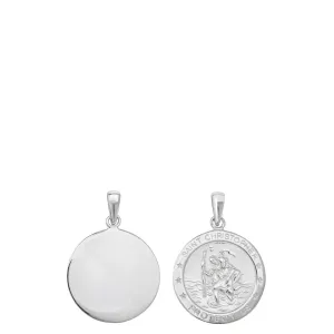 Kids St Christopher Protect Us Pendant Necklace
