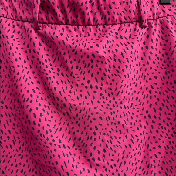 KJUS Hot Pink Patterned Golf Skort
