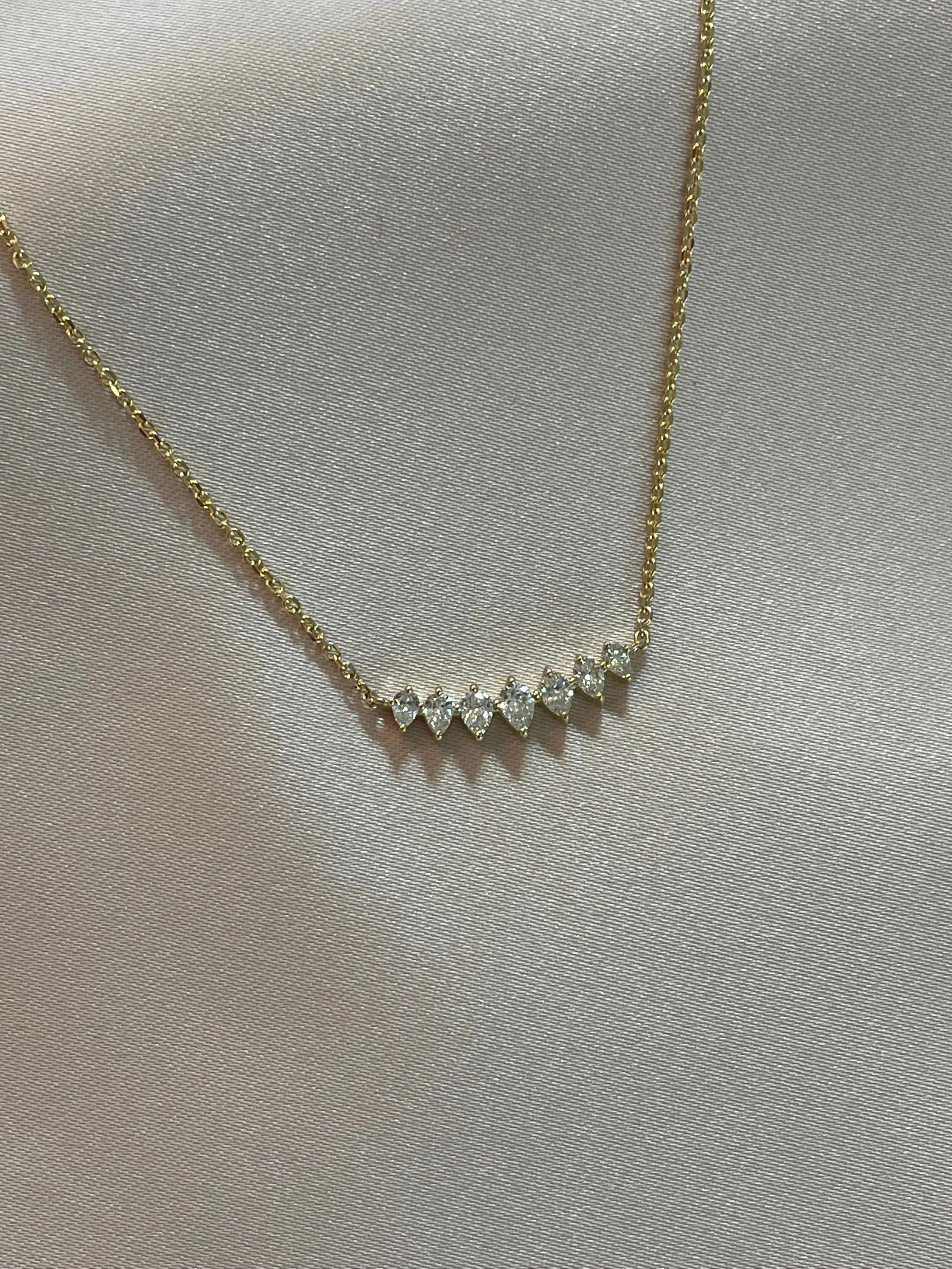 La Princesse Grande - Pear Shaped Diamond Necklace