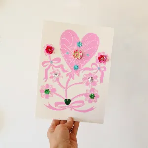 Lauren McIntosh Sequin Heart Card