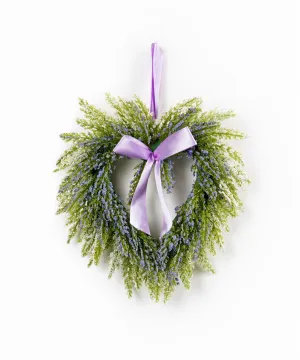 Lavender Twig Heart Wreath (Set of 2)