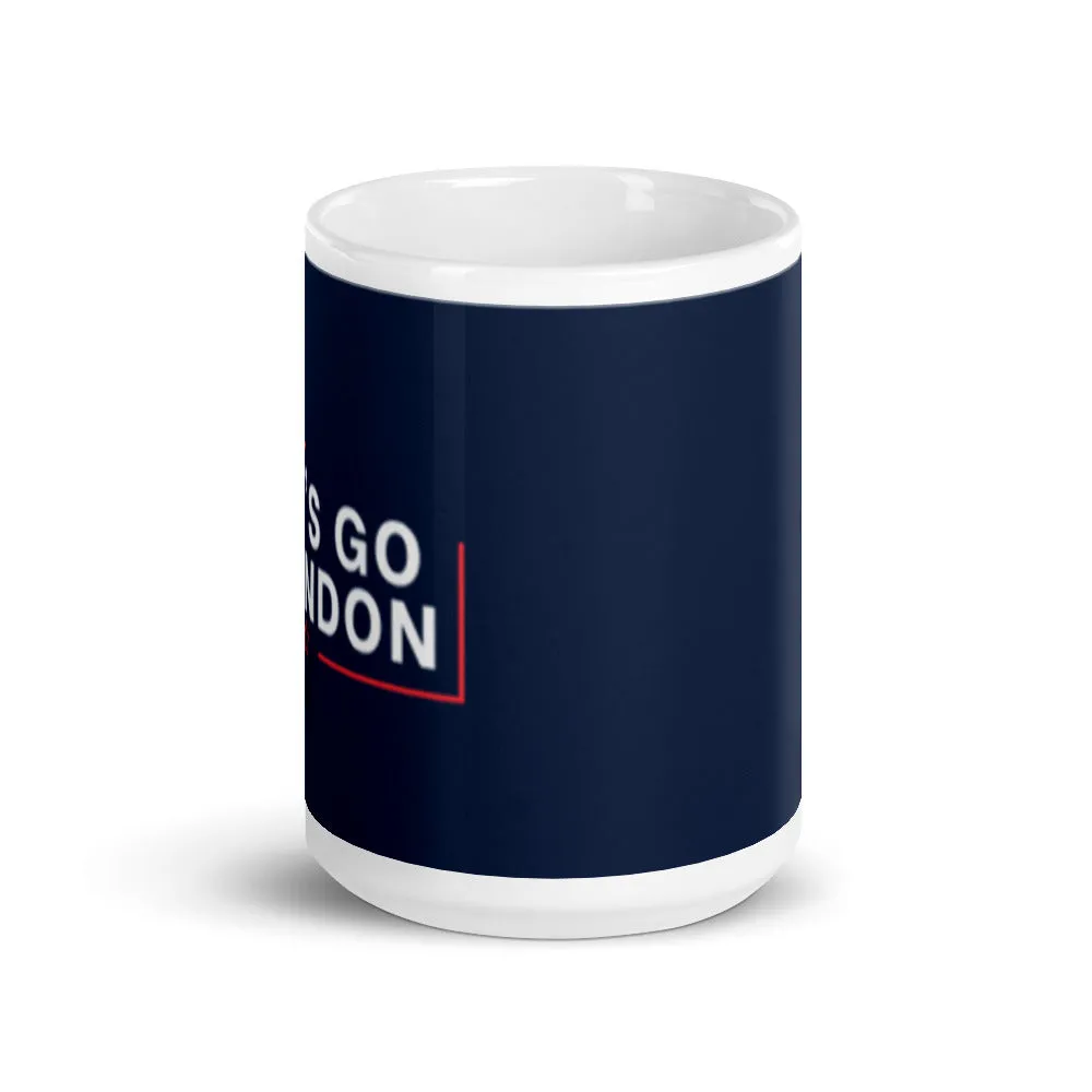 Let's Go Brandon" White glossy mug
