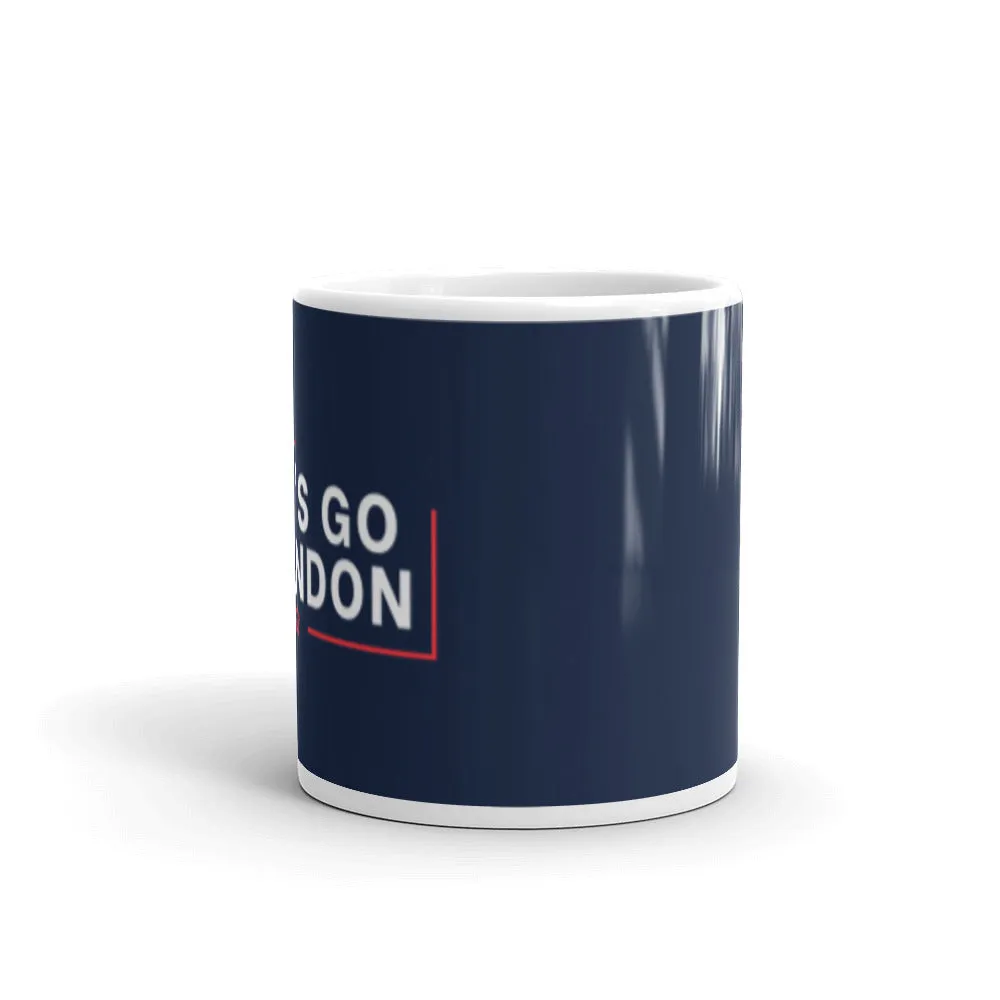 Let's Go Brandon" White glossy mug