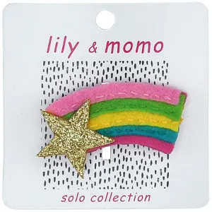 Lily and Momo - Solo Hair Clips - Glitter Shooting Star