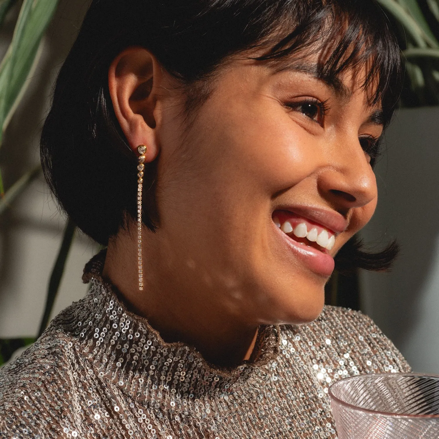 Linear Drop Earrings