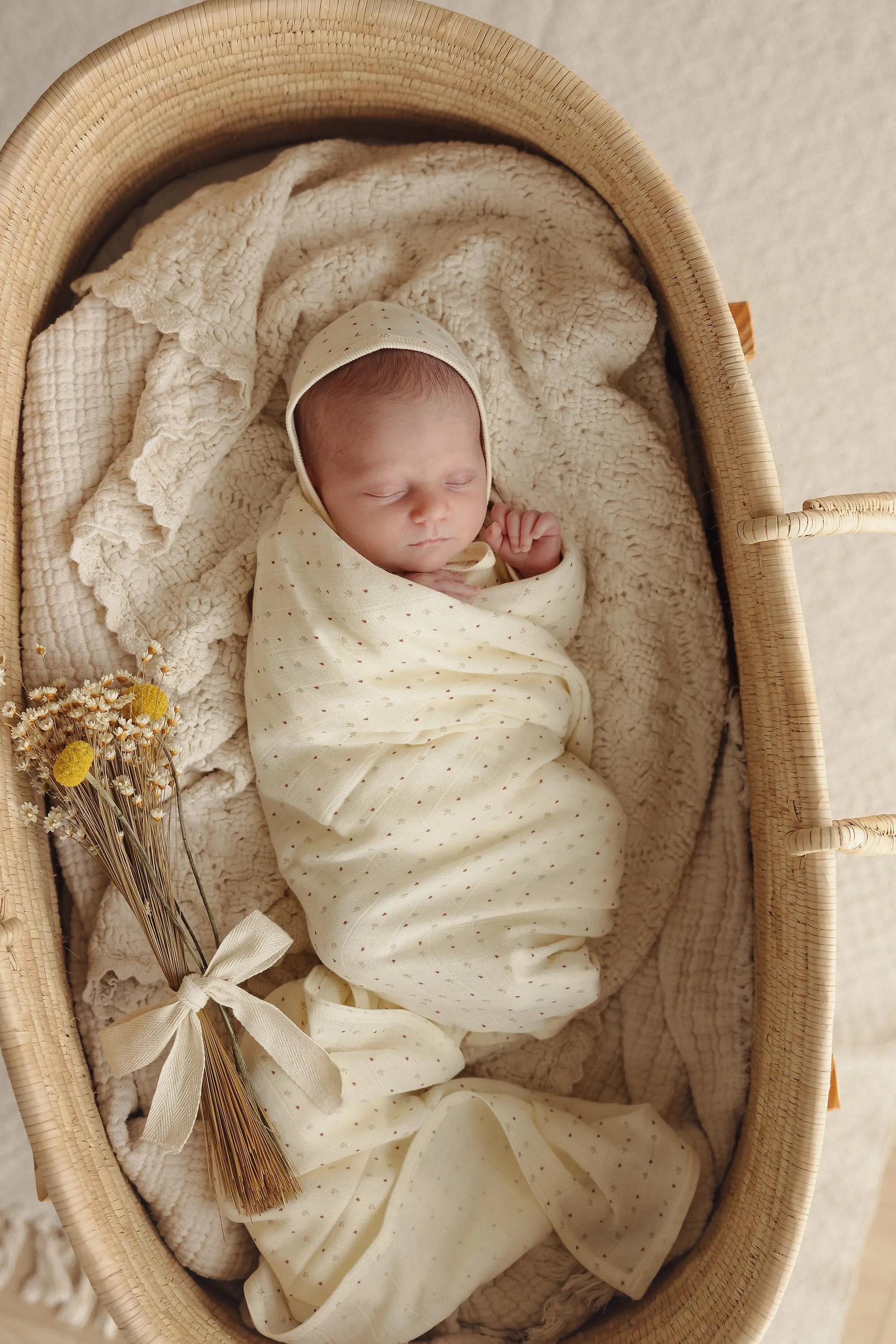 Linear Printed Layette Set