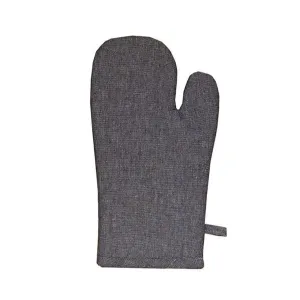 Linen House Revana Chambray Black Oven Mitt