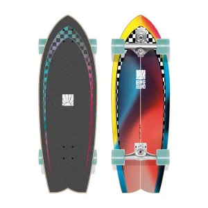 Long Island Checkers 30" Surf Skate Skateboard
