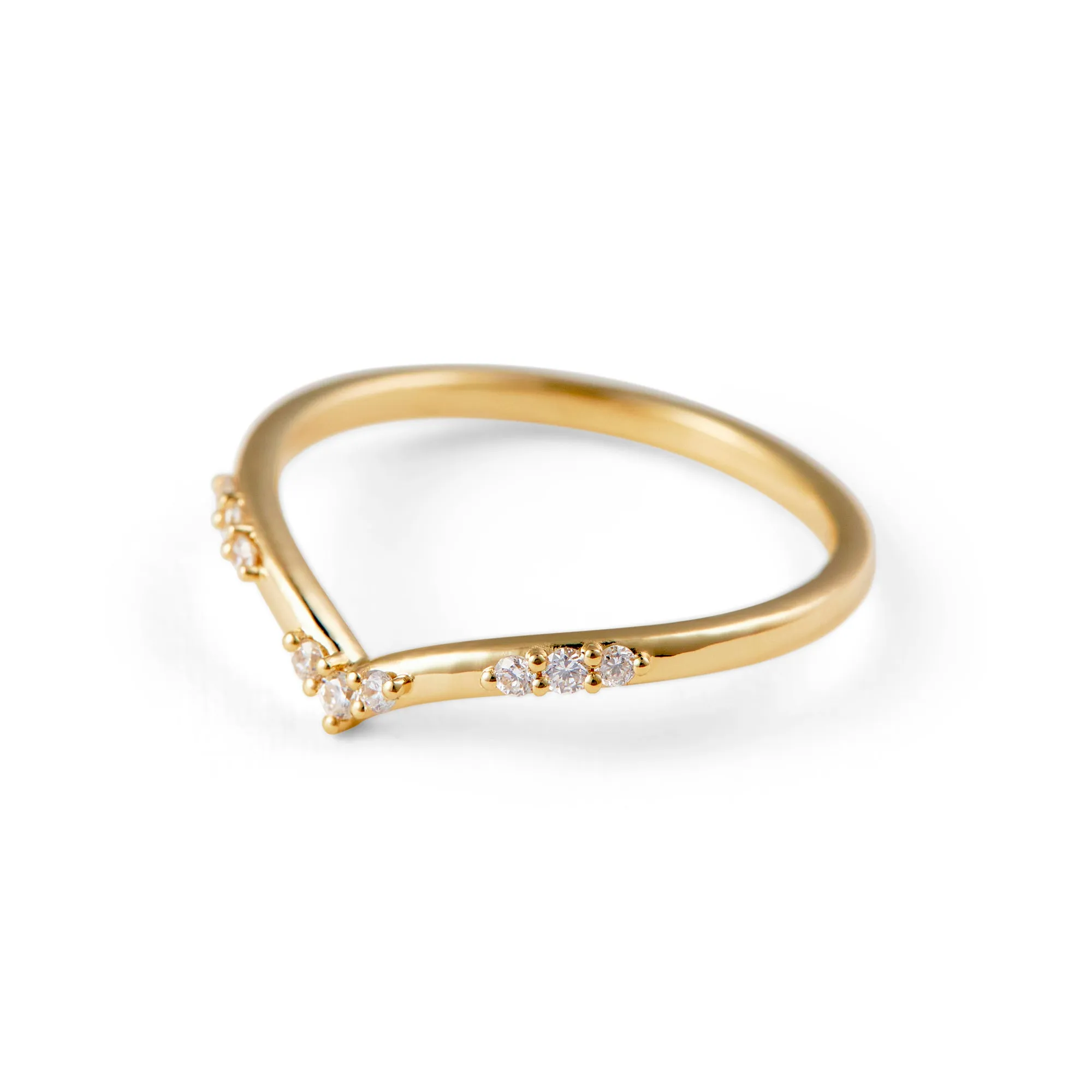 Lucille Contour Diamond Band