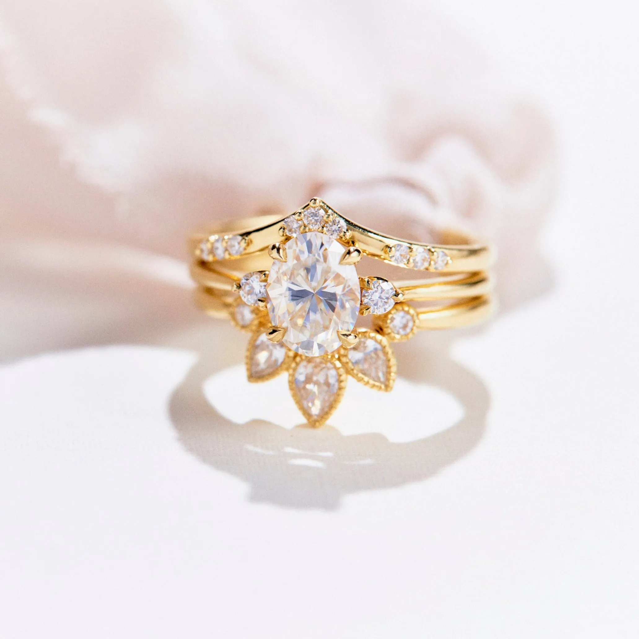 Lucille Contour Diamond Band