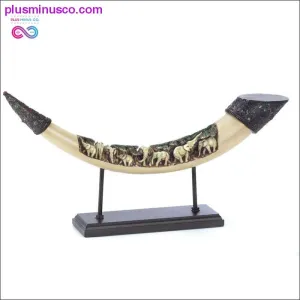 Lucky Elephants Tusk Sculpture ll Plusminusco.com