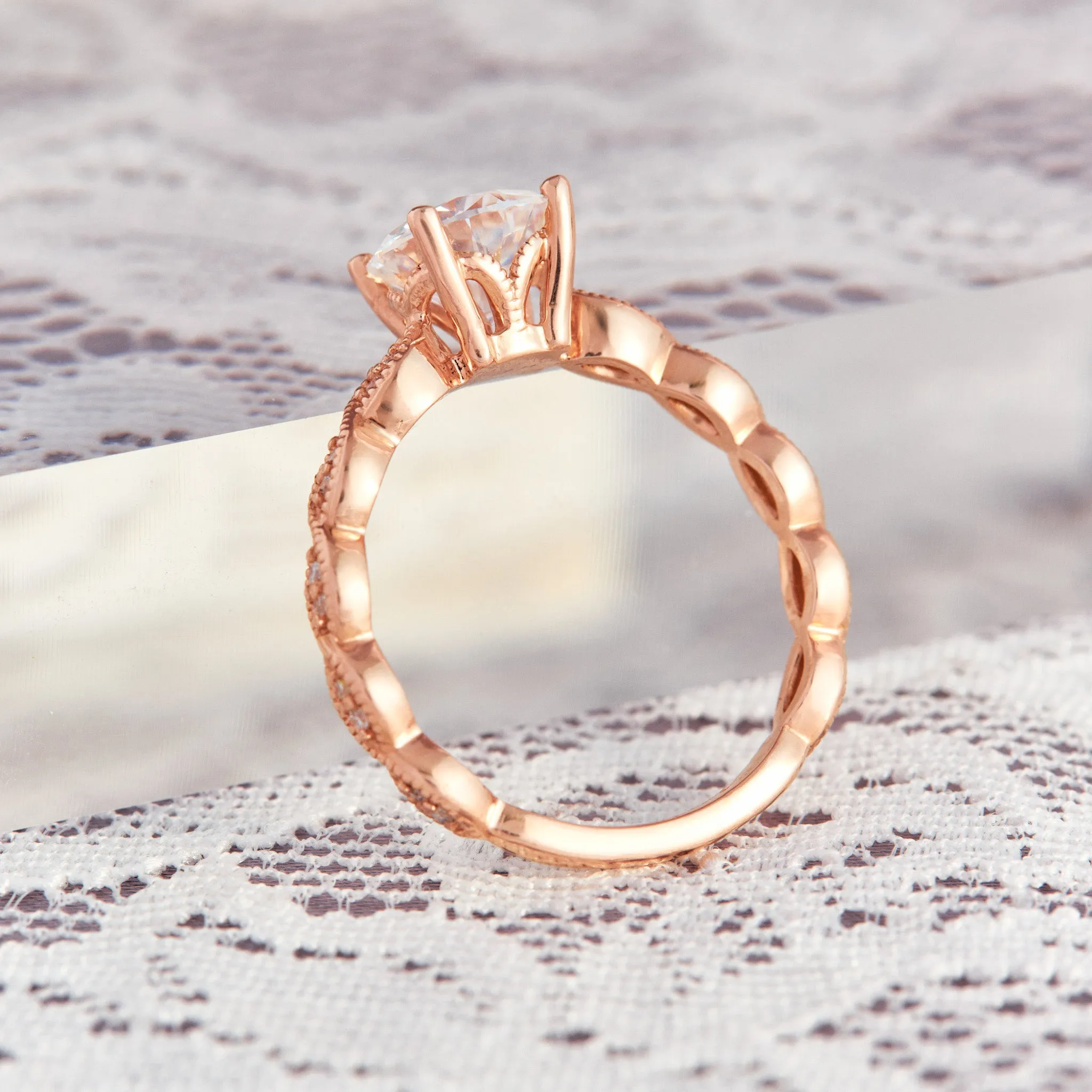 Mackenzie Moissanite Engagement Ring
