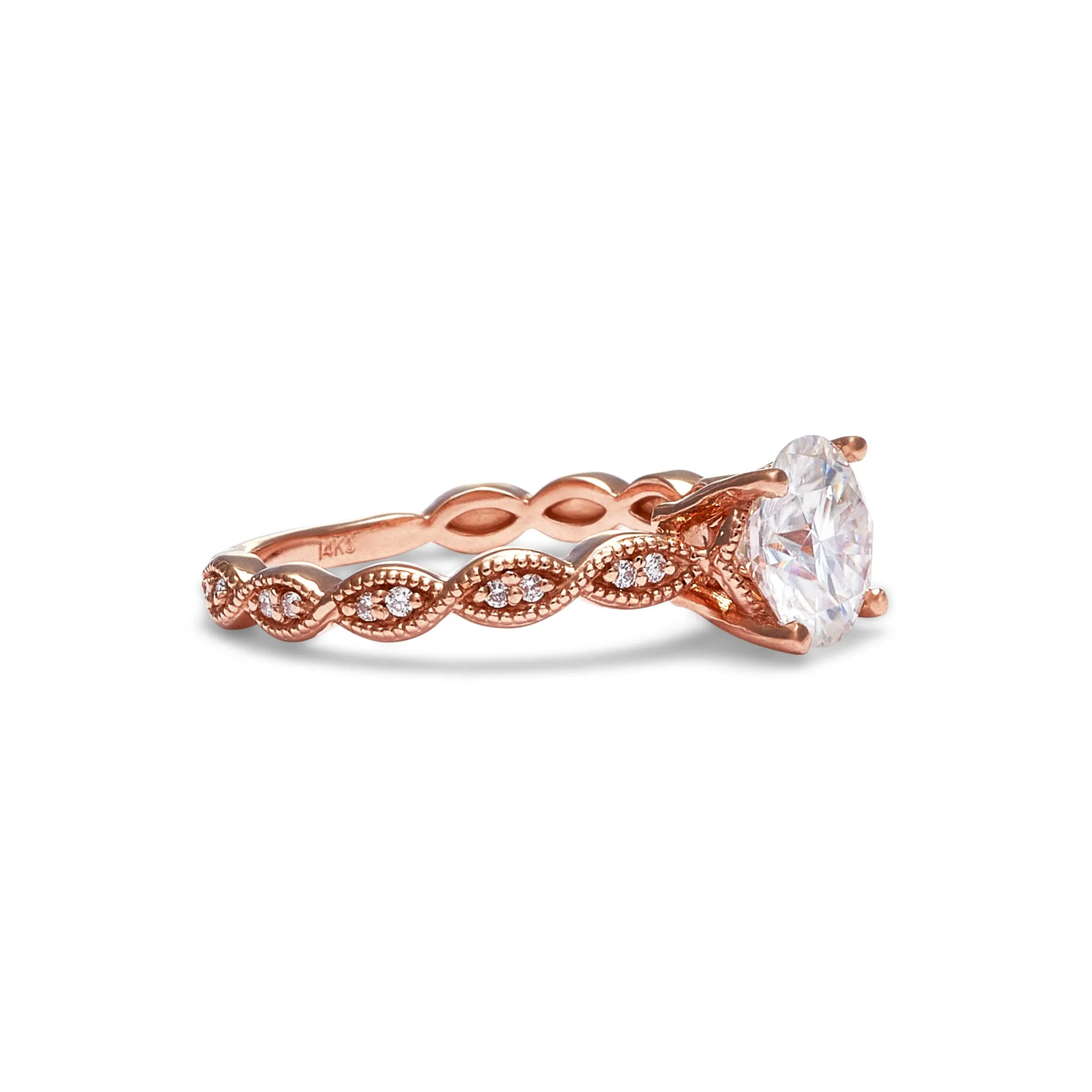 Mackenzie Moissanite Engagement Ring