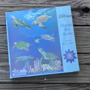 Majestic Sea Turtles Puzzle by William Bock