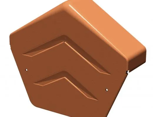 Manthorpe Linear SmartVerge PVCu Angled Ridge End Caps - GDV-END-A