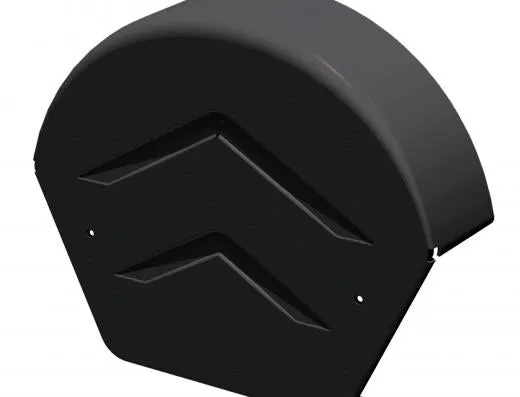 Manthorpe Linear SmartVerge PVCu Round Ridge End Caps - GDV-END-R